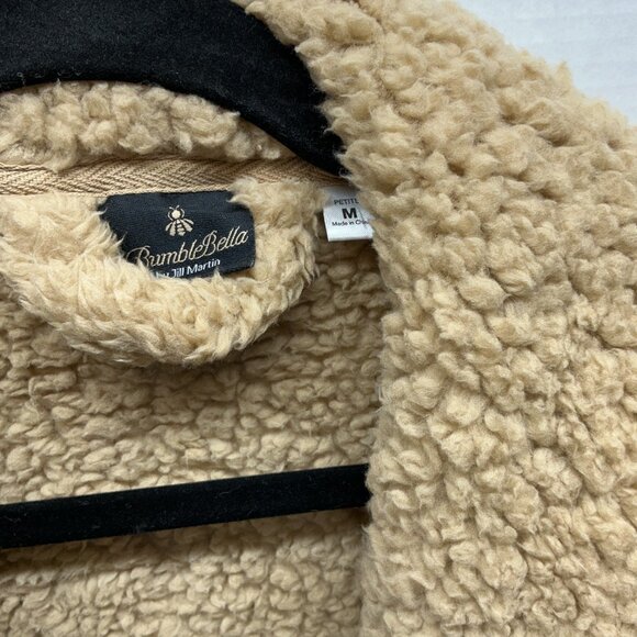 PETITE Medium Cardigan Sherpa Cascading -Proseccoo Bumblebella by Jill Martin - Picture 6 of 7